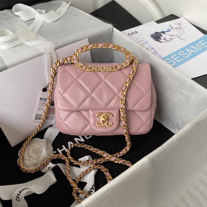 Chanel Handbags AS3450 Sheepskin Pink